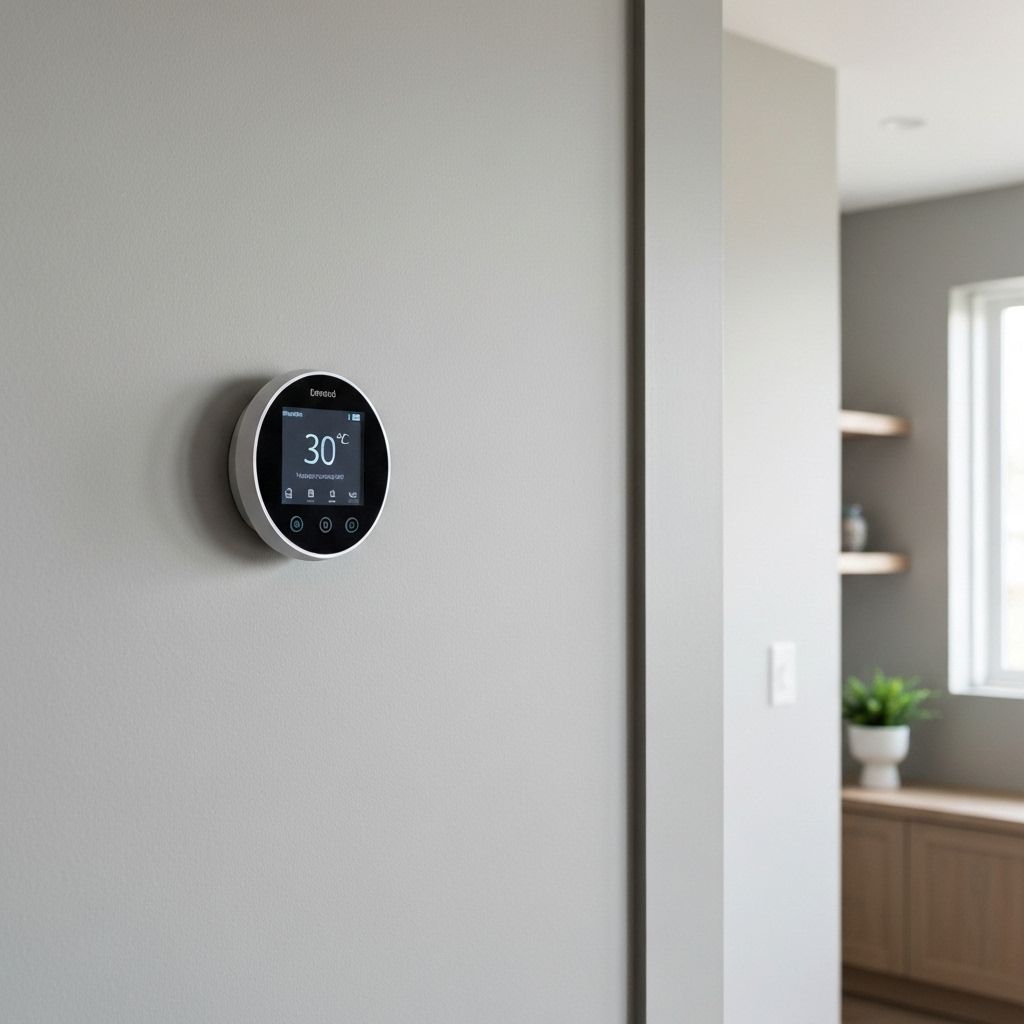 Smart thermostat installation in Vancouver home